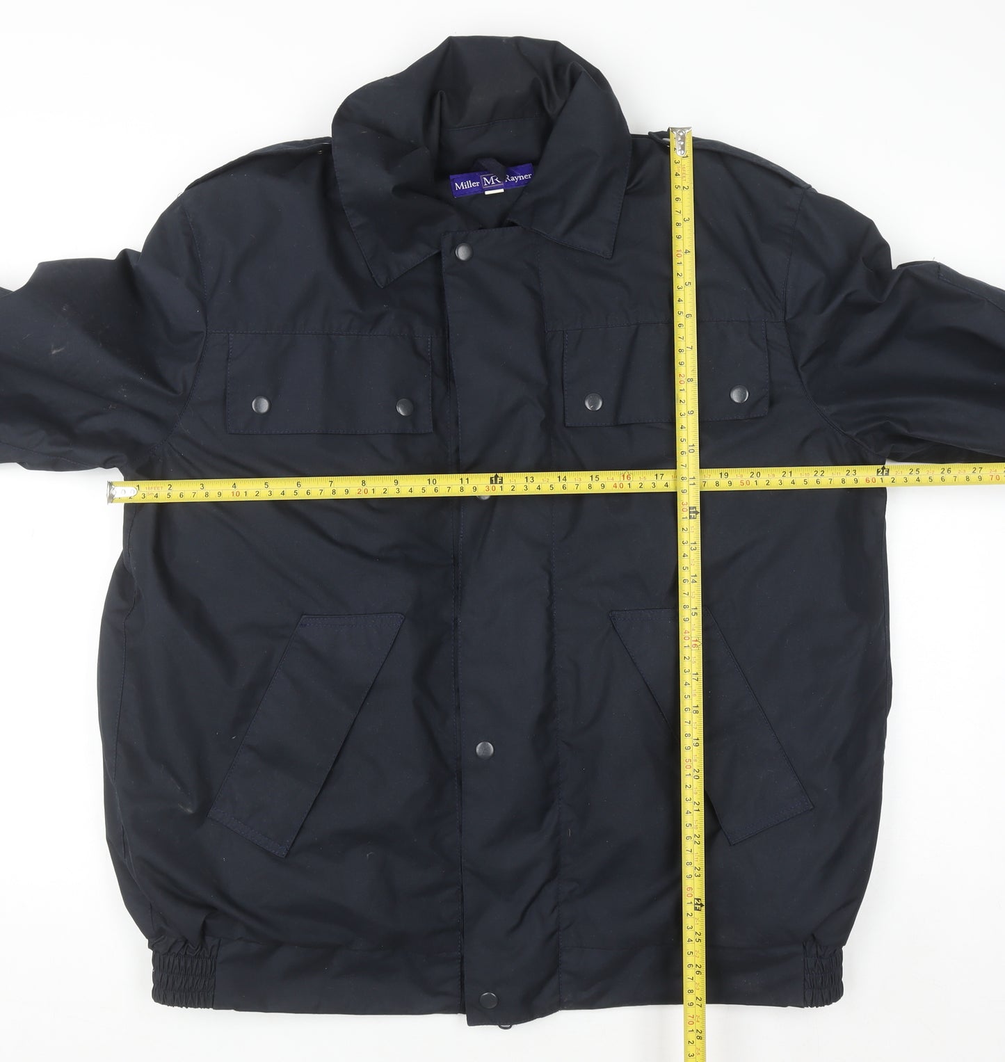 Miller Rayner Men's Black Polyester Mid-Length Lined Jacket Size M