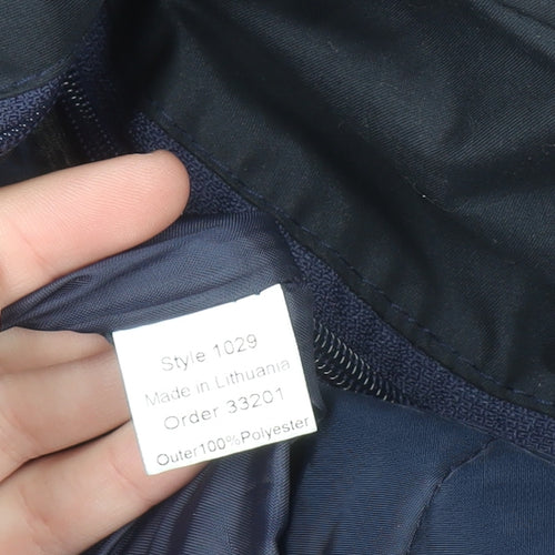 Miller Rayner Men's Black Polyester Mid-Length Lined Jacket Size M