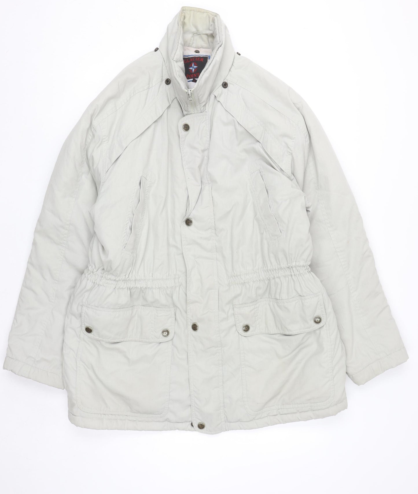 Glacier Point Women Ivory L Parka Jacket Padded Winter Coat