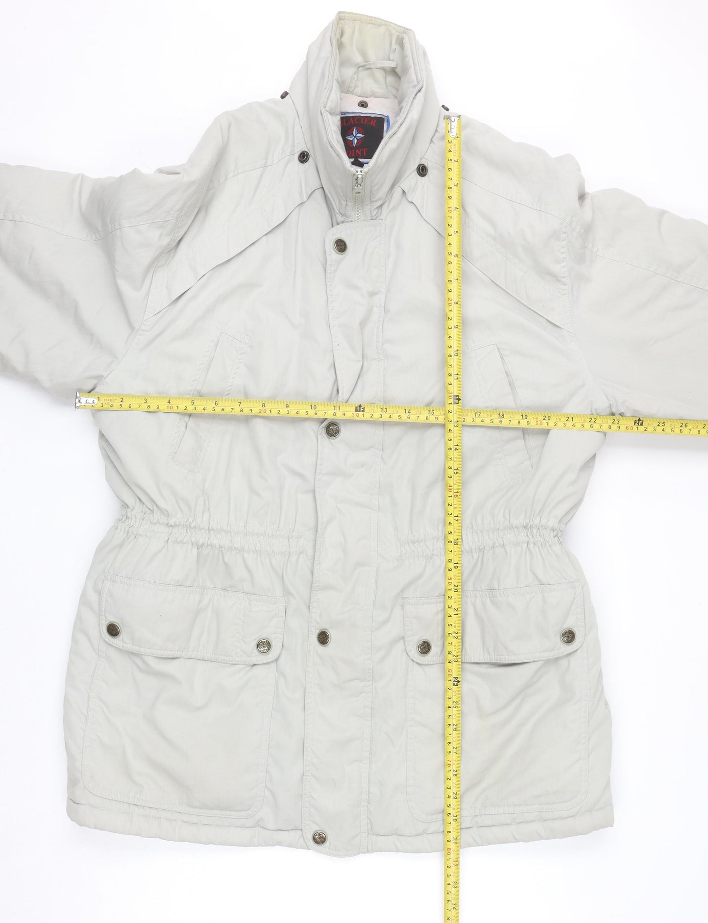 Glacier Point Women Ivory L Parka Jacket Padded Winter Coat