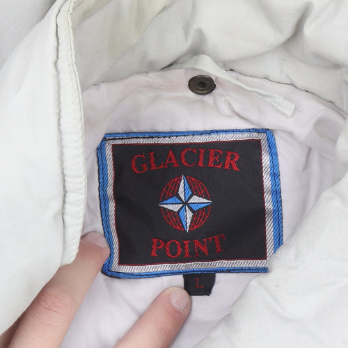 Glacier Point Women Ivory L Parka Jacket Padded Winter Coat
