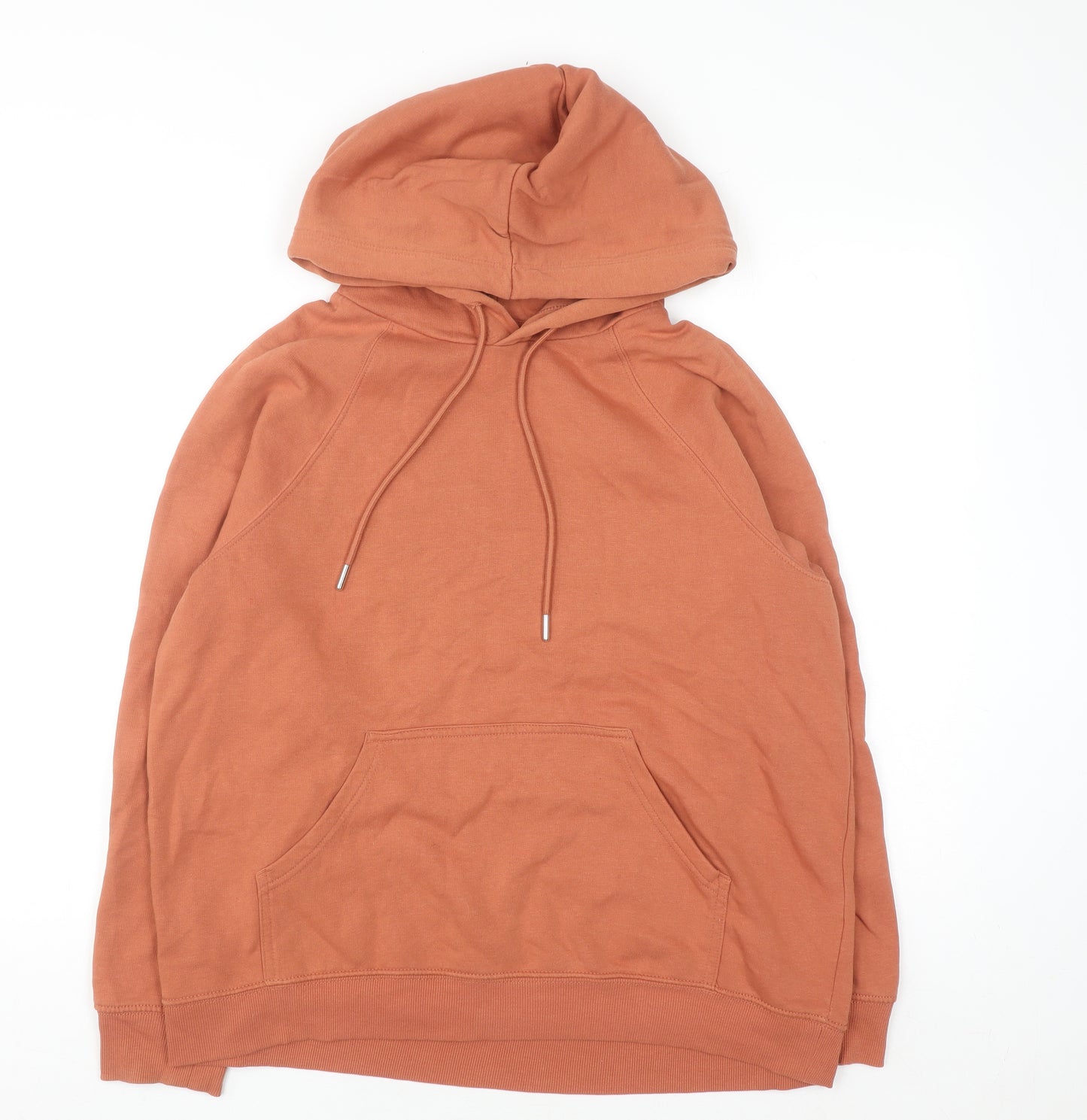 H&M Women’s Rust Orange Pullover Hoodie Size M Cotton Blend