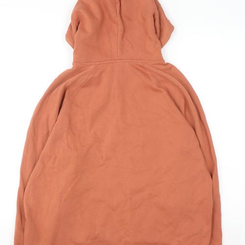 H&M Women’s Rust Orange Pullover Hoodie Size M Cotton Blend