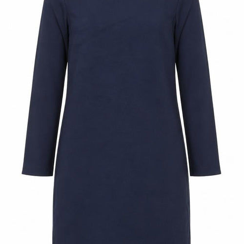 French Connection Women Blue Sheath Dress Size 8 Long Sleeve