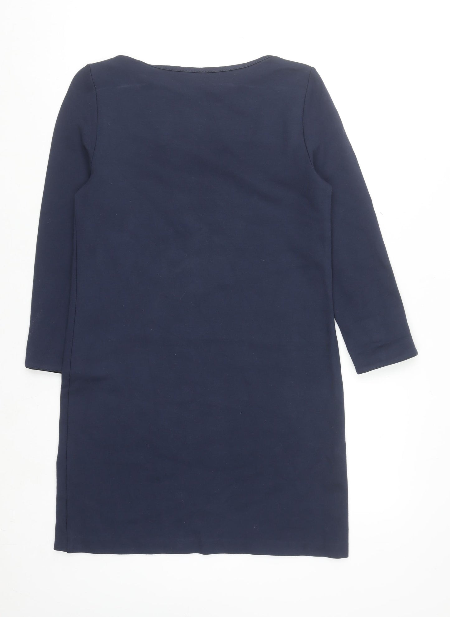 French Connection Women Blue Sheath Dress Size 8 Long Sleeve