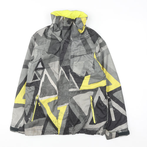 Quiksilver Women's Multicoloured Ski Jacket Size 10 Waterproof Hooded