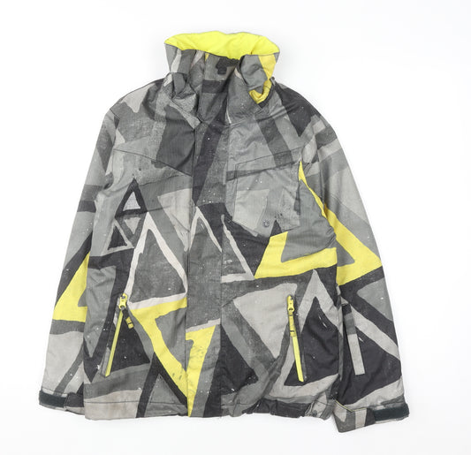 Quiksilver Women's Multicoloured Ski Jacket Size 10 Waterproof Hooded