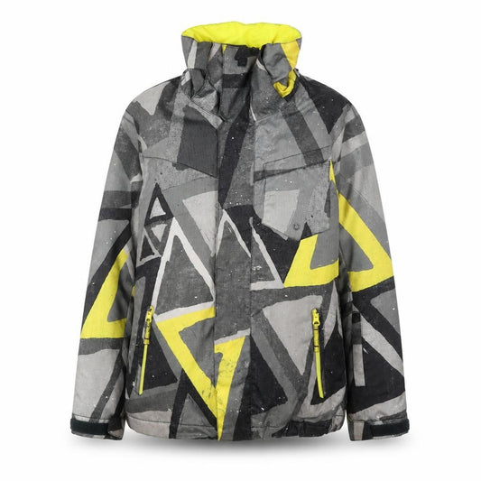 Front view of Quiksilver Women's Multicoloured Ski Jacket, size 10, Waterproof Hooded