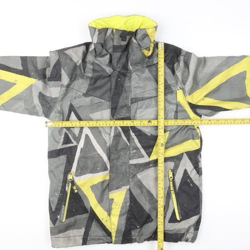 Quiksilver Women's Multicoloured Ski Jacket Size 10 Waterproof Hooded