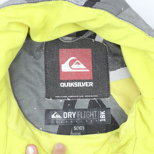 Quiksilver Women's Multicoloured Ski Jacket Size 10 Waterproof Hooded
