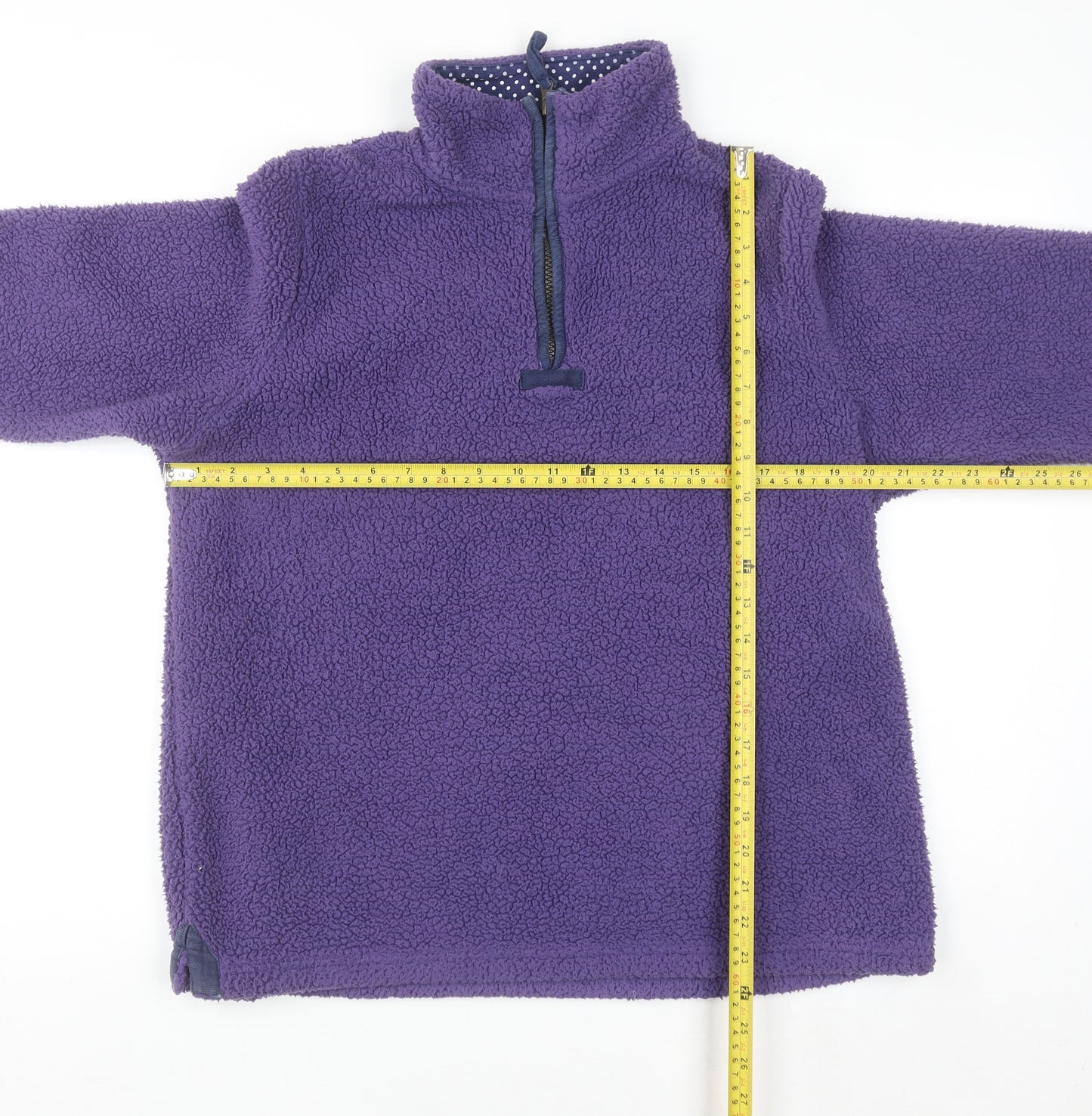 Alpine Trek Women's Purple 1/4 Zip Fleece Pullover Sweatshirt M
