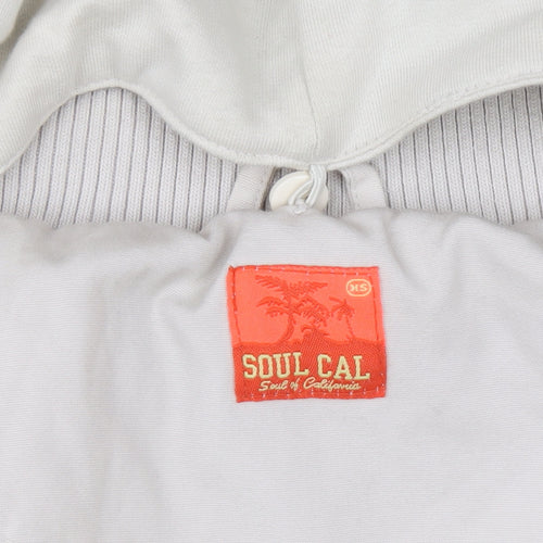 Soul Cal Women's Beige Hooded Padded Waistcoat XS