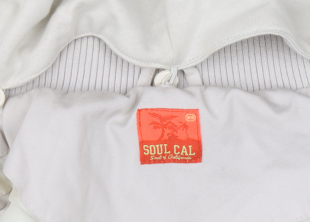 Soul Cal Women's Beige Hooded Padded Waistcoat XS