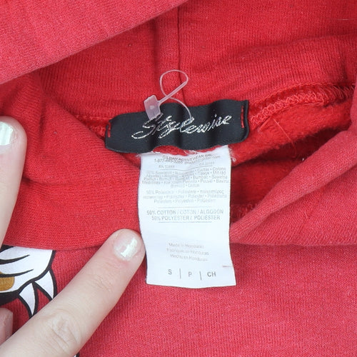 Gildan Women's Red Tiger Graphic Pullover Hoodie Size S