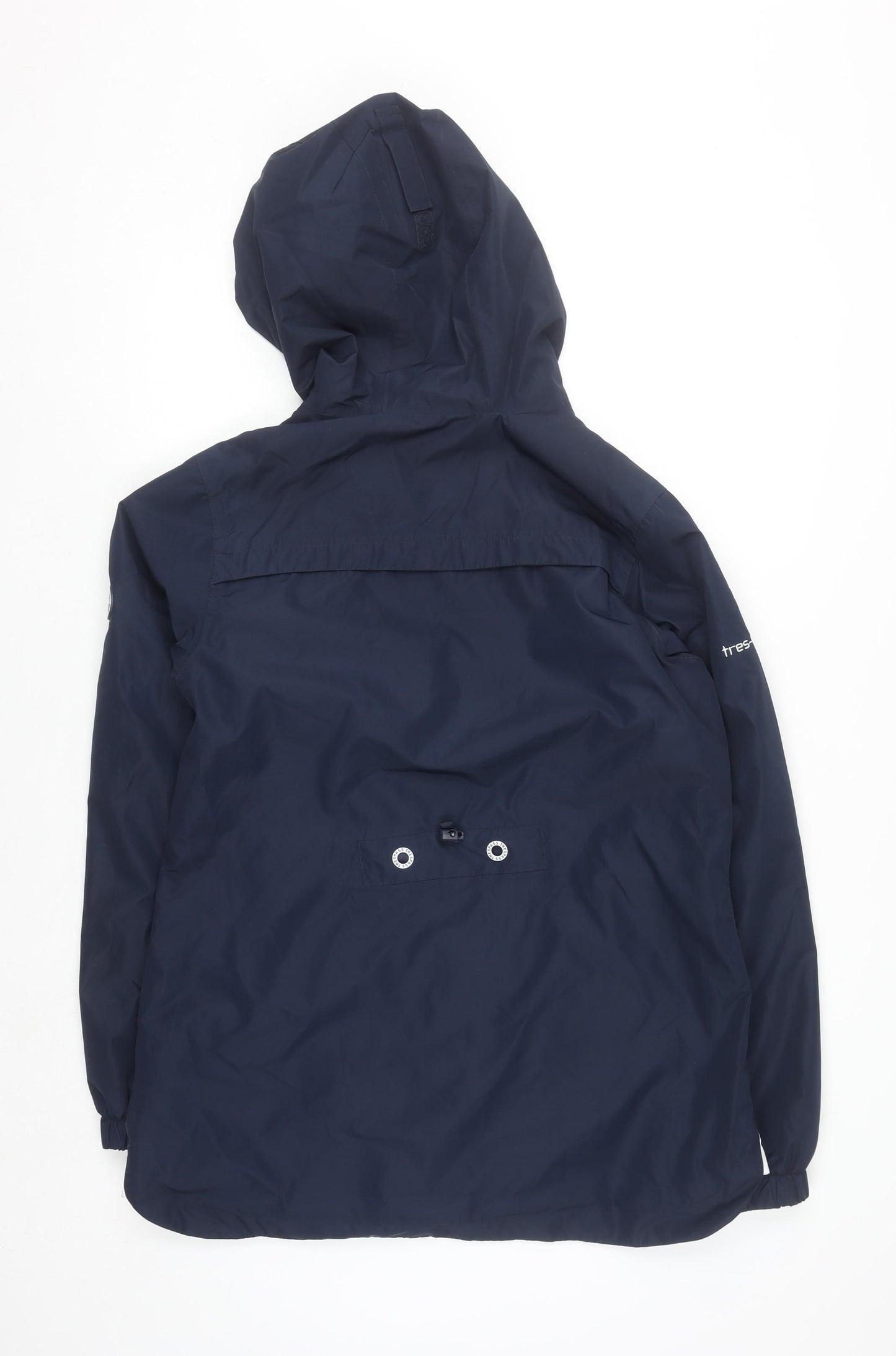 Trespass Womens Navy Waterproof Hooded Rain Coat UK 12 Medium