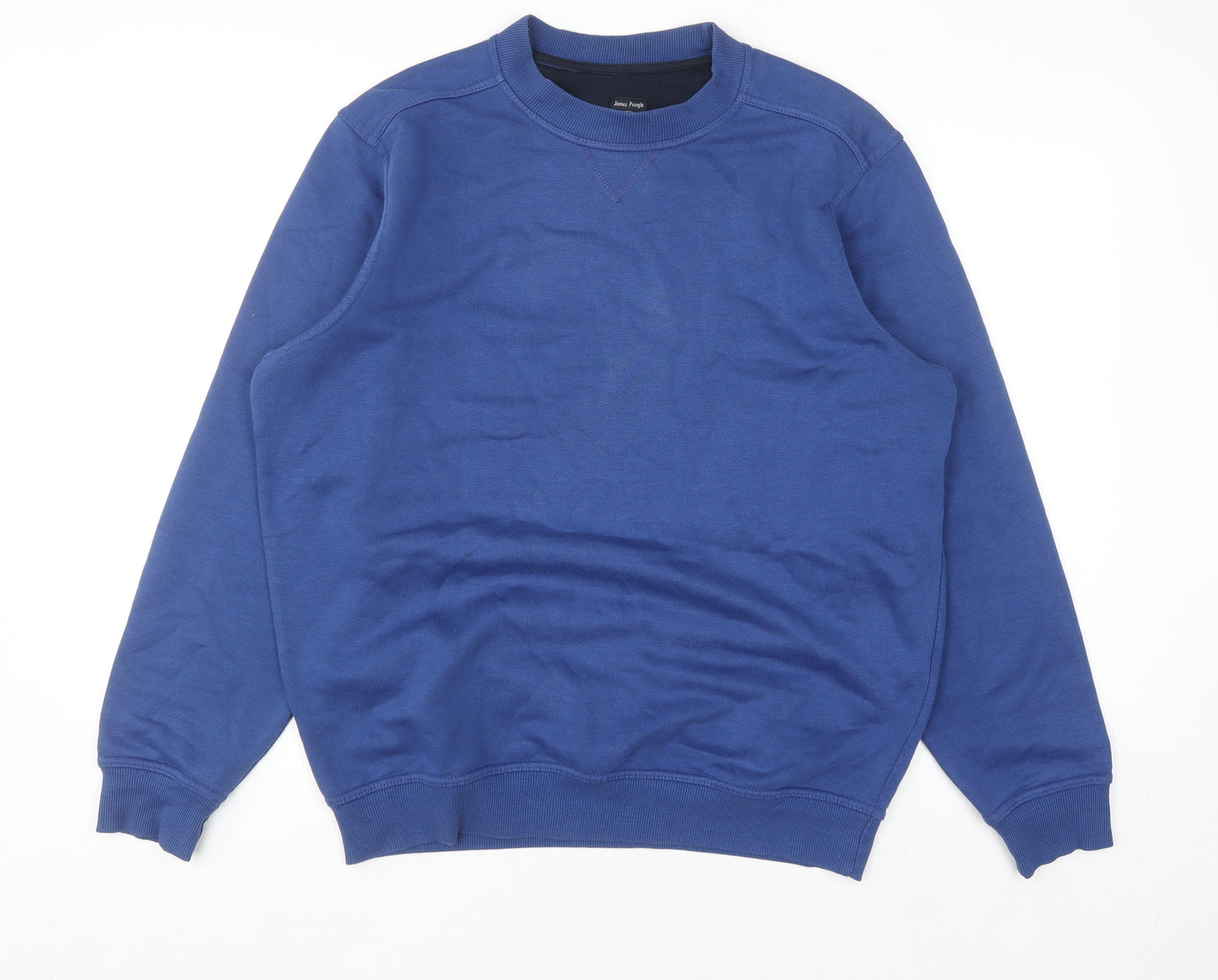 James Pringle Women's Blue Cotton Blend Pullover Sweatshirt Size S