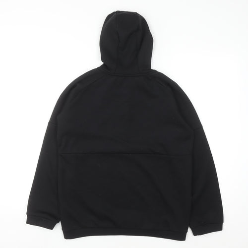 Firetrap Boys Black 13 Years 1/2 Zip Hooded Sweatshirt