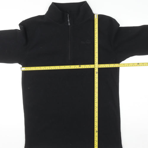 Peter Storm Mens Black Fleece 1/2 Zip Sweatshirt Size S