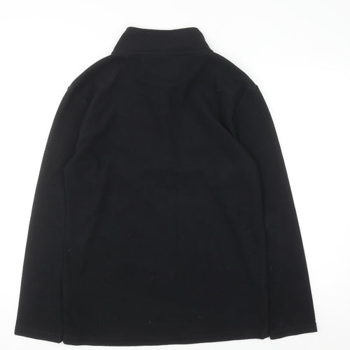 Peter Storm Mens Black Fleece 1/2 Zip Sweatshirt Size S