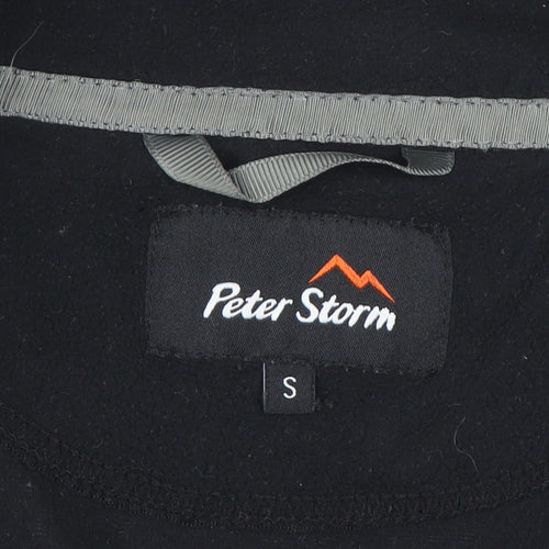 Peter Storm Mens Black Fleece 1/2 Zip Sweatshirt Size S