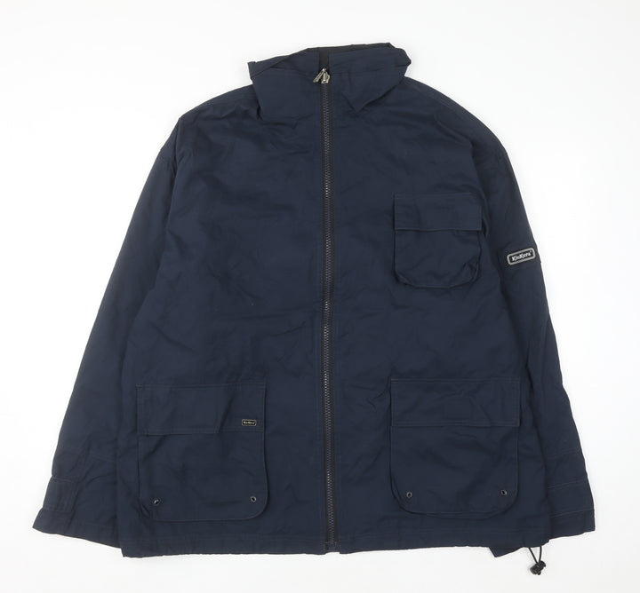 Kickers Men’s Blue XL Full Zip Mid-Length Casual Jacket