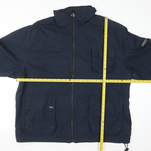 Kickers Men’s Blue XL Full Zip Mid-Length Casual Jacket