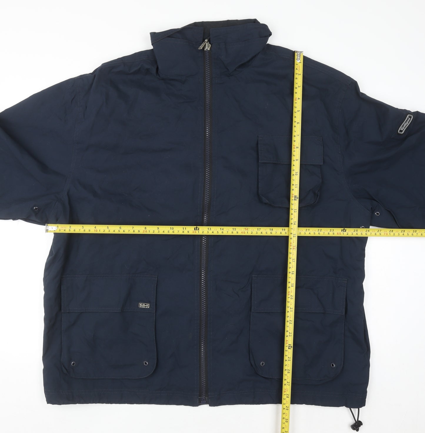 Kickers Men’s Blue XL Full Zip Mid-Length Casual Jacket
