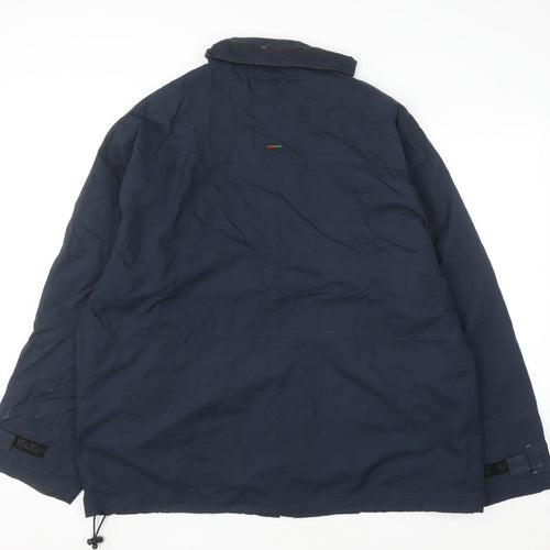 Kickers Men’s Blue XL Full Zip Mid-Length Casual Jacket