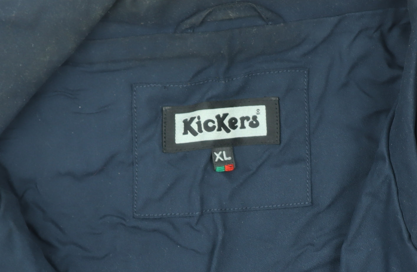 Kickers Men’s Blue XL Full Zip Mid-Length Casual Jacket