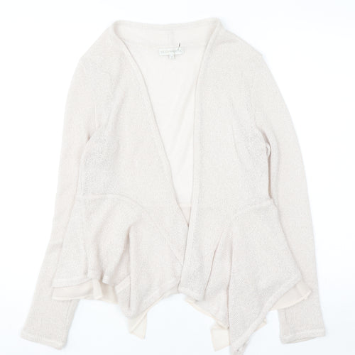 RJR John Rocha Women's Beige Open Knit Cardigan Size 12