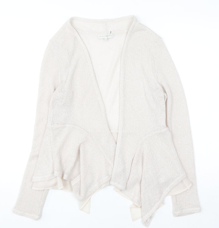 RJR John Rocha Women's Beige Open Knit Cardigan Size 12
