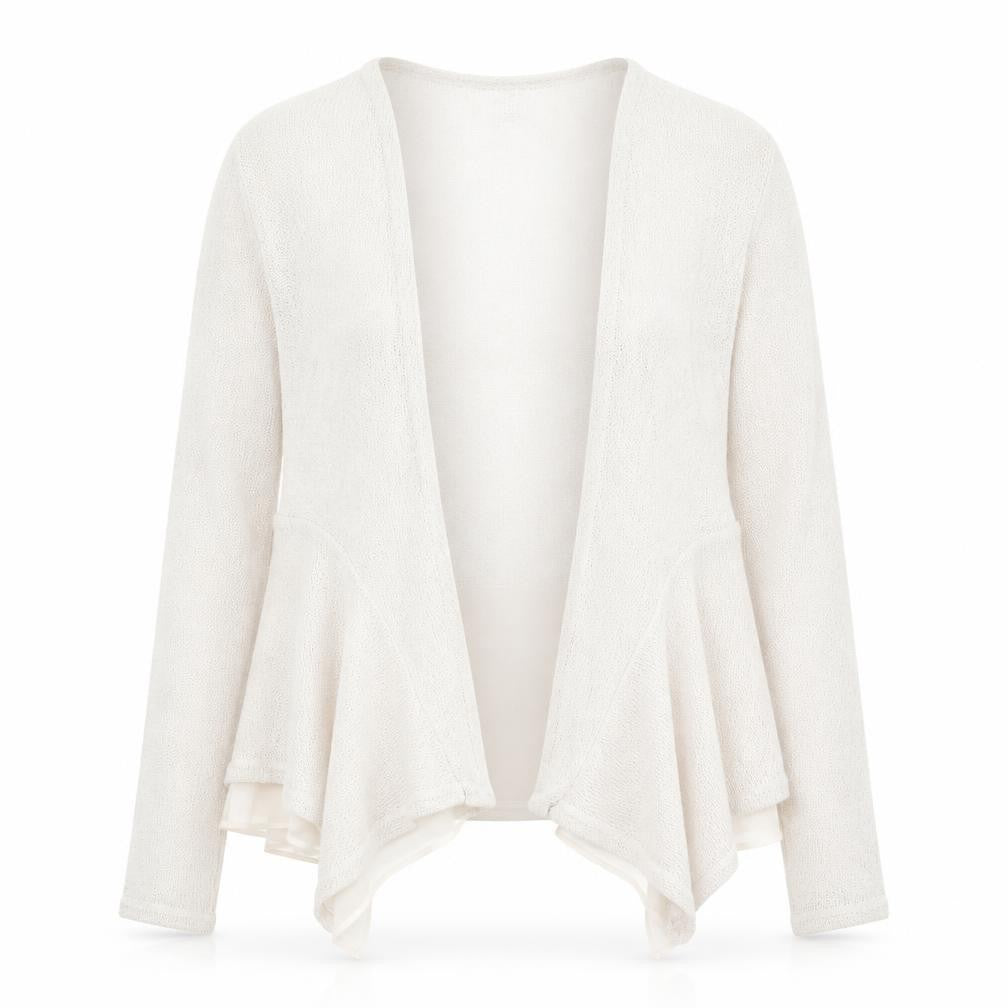 RJR John Rocha Women's Beige Open Knit Cardigan Size 12
