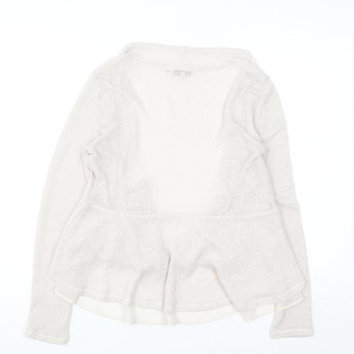 RJR John Rocha Women's Beige Open Knit Cardigan Size 12