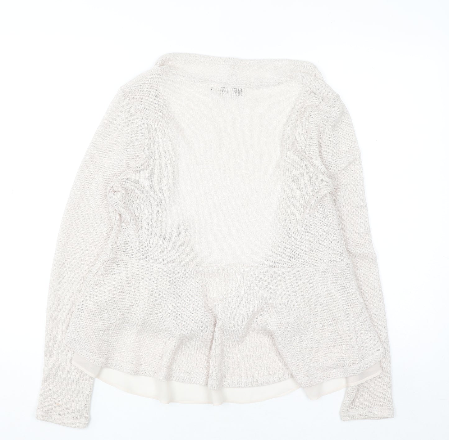 RJR John Rocha Women's Beige Open Knit Cardigan Size 12