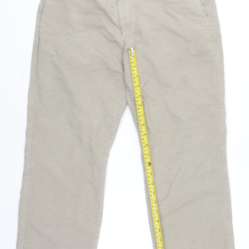 Samuel Windsor Men's Beige Chino Trousers 32W 29L Regular Fit