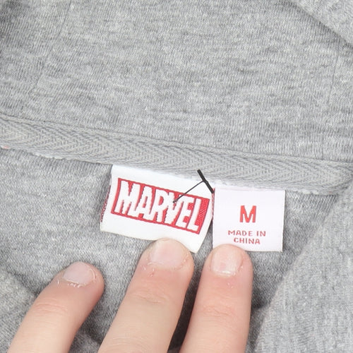 Marvel Men’s Grey Comic Graphic Pullover Hoodie M