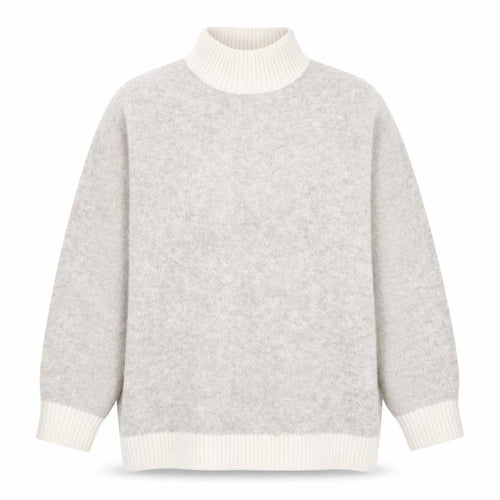 Marks and Spencer Women Beige Roll Neck Knit Jumper Size L