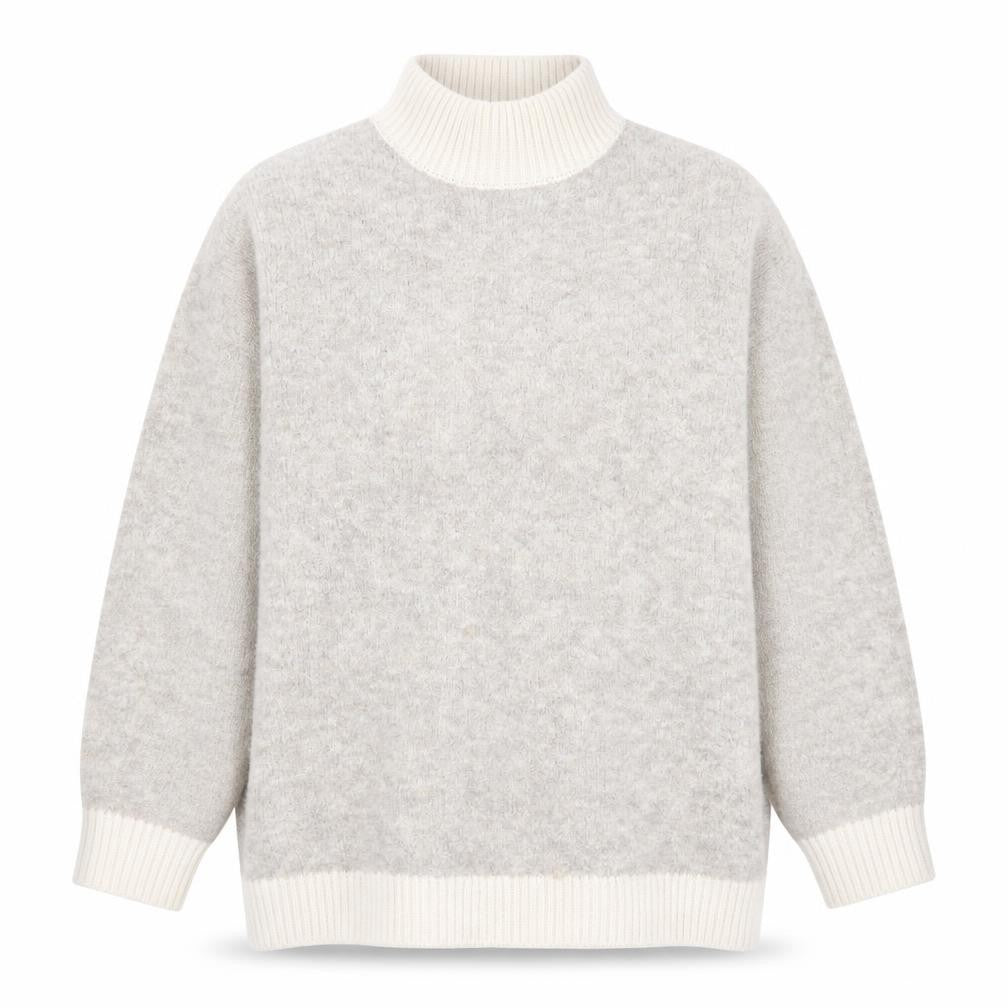 Marks and Spencer Women Beige Roll Neck Knit Jumper Size L
