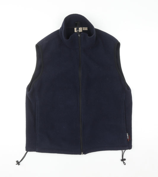 Woolrich Men's Navy Blue Fleece Waistcoat Gilet Size M Outdoorwear