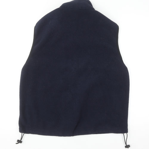 Woolrich Men's Navy Blue Fleece Waistcoat Gilet Size M Outdoorwear