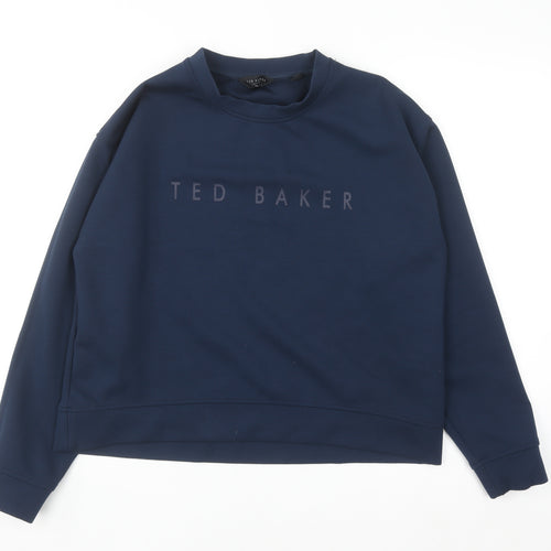 Ted Baker Men's Blue Crew Neck Pullover Sweatshirt M