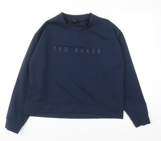 Ted Baker Men's Blue Crew Neck Pullover Sweatshirt M