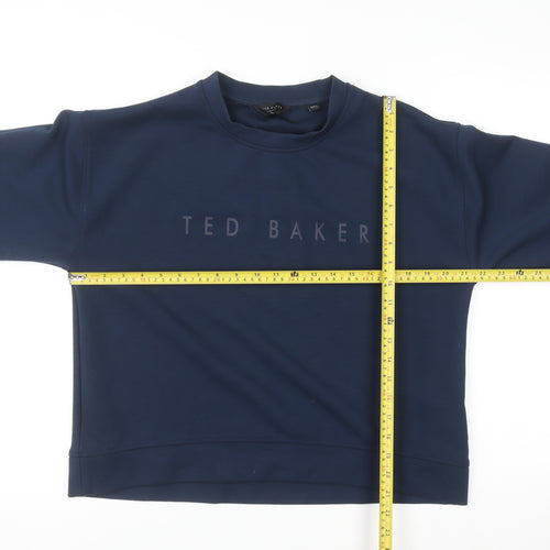 Ted Baker Men's Blue Crew Neck Pullover Sweatshirt M