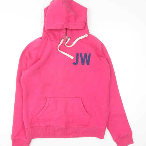 Jack Wills Womens Pink Pullover Hoodie Size 14 Cotton Blend University Style