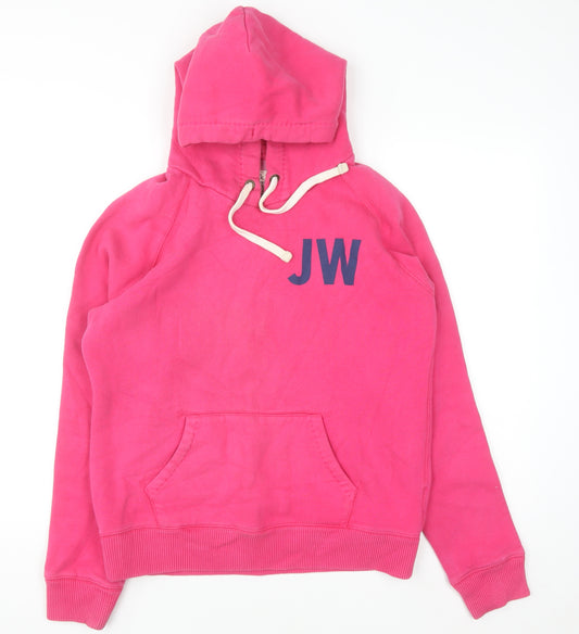 Jack Wills Womens Pink Pullover Hoodie Size 14 Cotton Blend University Style
