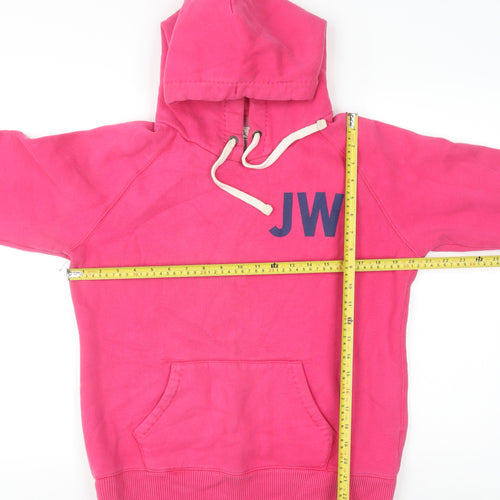 Jack Wills Womens Pink Pullover Hoodie Size 14 Cotton Blend University Style