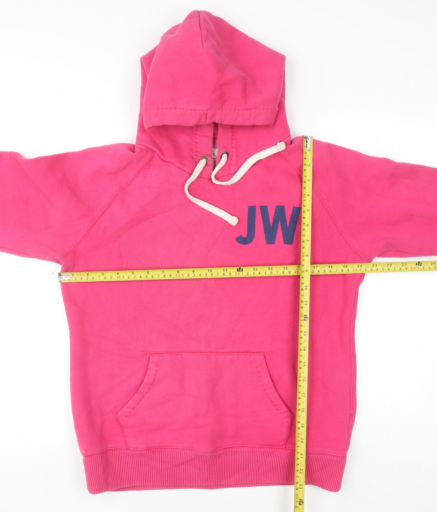 Jack Wills Womens Pink Pullover Hoodie Size 14 Cotton Blend University Style