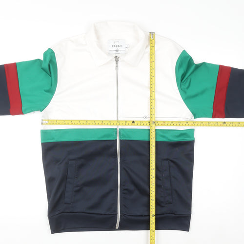 Farah Men's Multicoloured Full Zip Collared Sweatshirt M