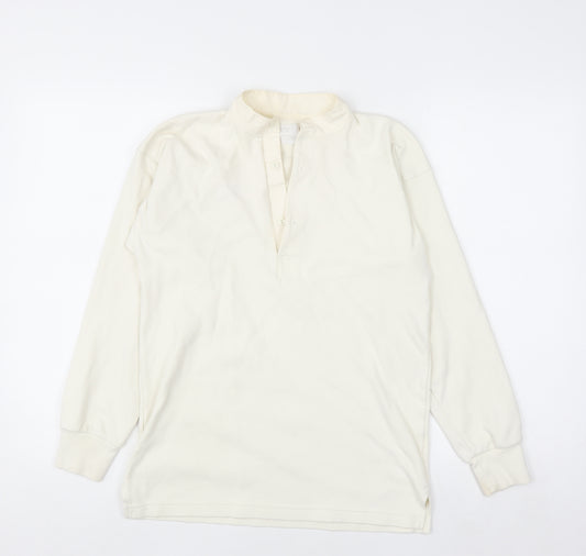 Purely Equestrian Women's Ivory Henley Pullover Sweatshirt S