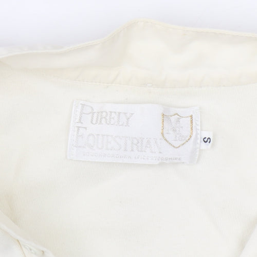 Purely Equestrian Women's Ivory Henley Pullover Sweatshirt S
